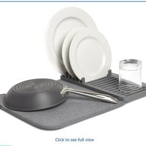 Umbra UDry Mini Dish Drying Mat in Gray - NBU